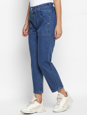 high rise stone washed jeans - 16823095 - Standard Image - 2