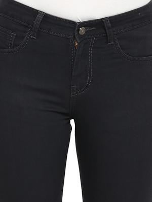 high rise solid jeans - 16823098 - Standard Image - 5