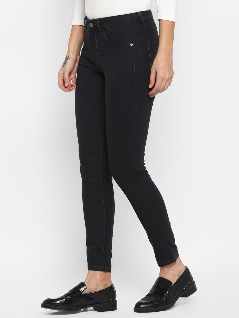 high rise solid jeans - 16823098 - Zoom Image - 2