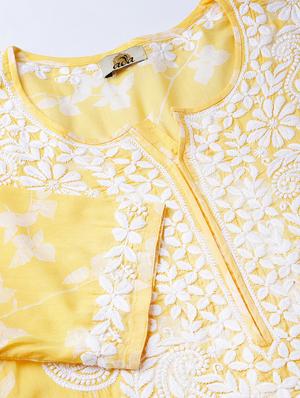 embroidered straight kurta - 16823208 - Standard Image - 5