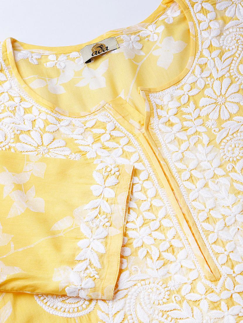 embroidered straight kurta - 16823208 - Zoom Image - 5