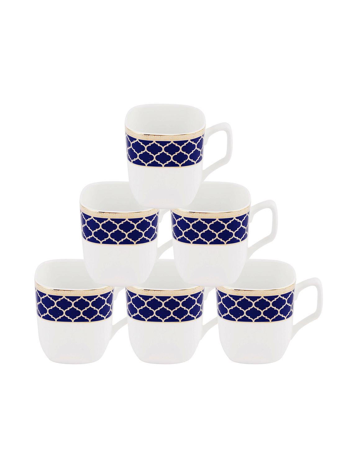 bone china tea cups with real gold design print (set of 6) - 16823510 - Zoom Image - 2