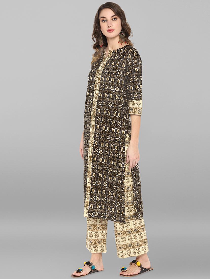 kalamkari kurta palazzo set - 16824459 - Zoom Image - 2