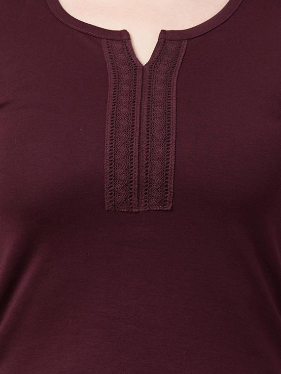 notch neck lace detail top - 16824553 - Zoom Image - 5