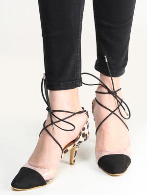 black lace-up sandals - 16824980 - Standard Image - 2