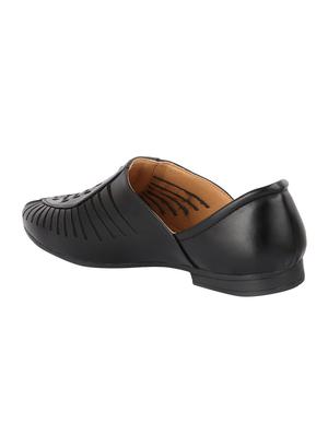 black leatherette slip on jutis - 16825347 - Standard Image - 2