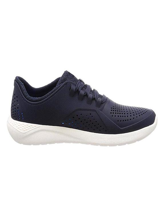 navy rubber lace up shoes - 16825516 - Zoom Image - 2