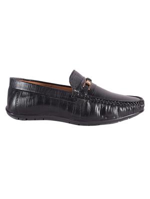 black leatherette slip on loafers - 16826352 - Standard Image - 2