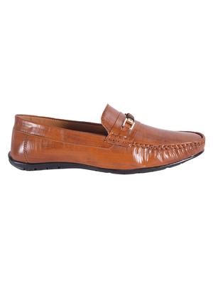 tan leatherette slip on loafers - 16826353 - Standard Image - 2