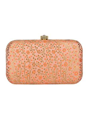 pink silk box clutch - 16828265 - Standard Image - 2