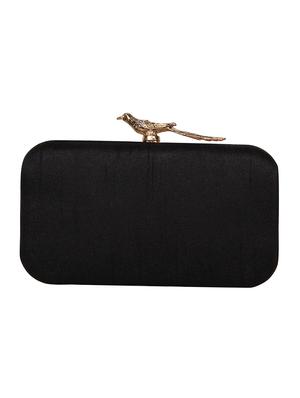 black silk box clutch - 16828274 - Standard Image - 2