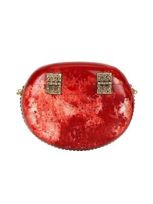 red metal box clutch - 16828284 - Standard Image - 2