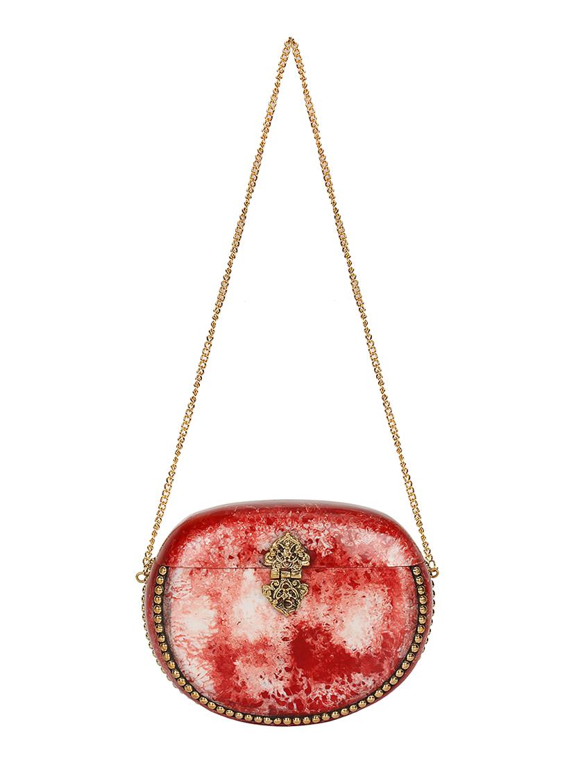 red metal box clutch - 16828284 - Zoom Image - 5