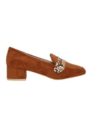 tan slip on pumps - 16829244 - Standard Image - 2