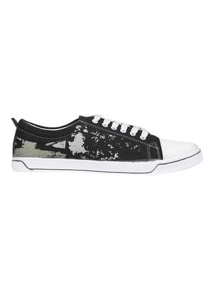 black canvas lace up sneakers - 16829494 - Standard Image - 2