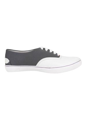 grey canvas lace up sneakers - 16829498 - Standard Image - 2