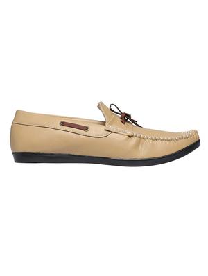 beige leatherette slip on loafers - 16829501 - Standard Image - 2