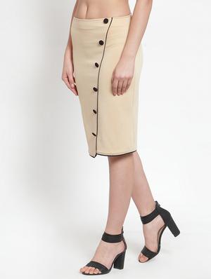 button-up straight skirt - 16830225 - Standard Image - 2