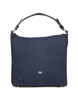 blue leatherette (pu) hobo handbag - 16831458 - Standard Image - 5