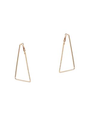 gold metal drop earring - 16831936 - Standard Image - 2