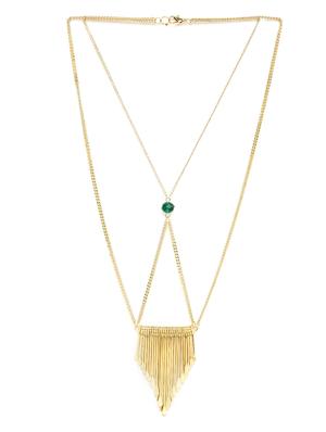 gold metal choker necklace - 16831987 - Standard Image - 2