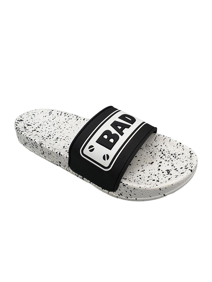white rubber slip on flip flops - 16833066 - Zoom Image - 2