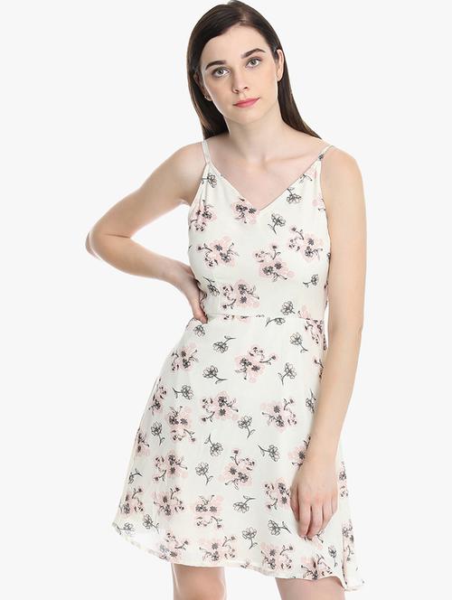 cami neck floral a-line dress - 16833130 - Standard Image - 1