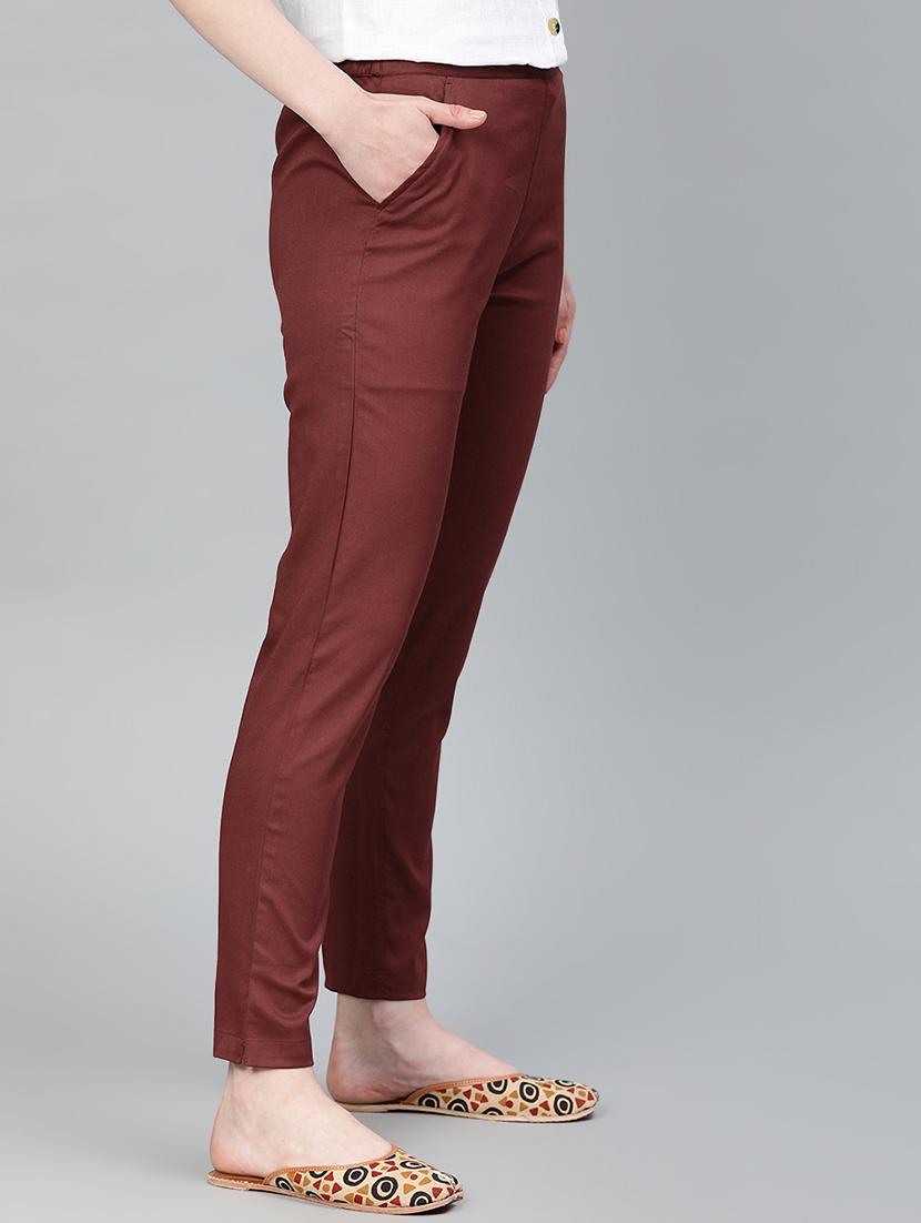 high rise flat front trouser - 16833305 - Zoom Image - 2