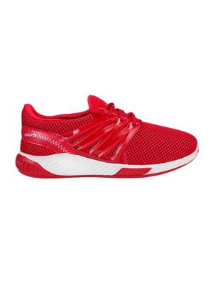 red mesh lace up sport shoes - 16834053 - Standard Image - 2