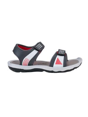 grey leatherette back strap floaters - 16834067 - Standard Image - 2