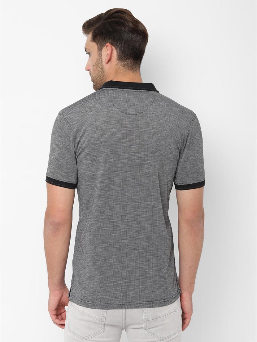 grey self design polo t-shirt - 16836508 - Zoom Image - 2