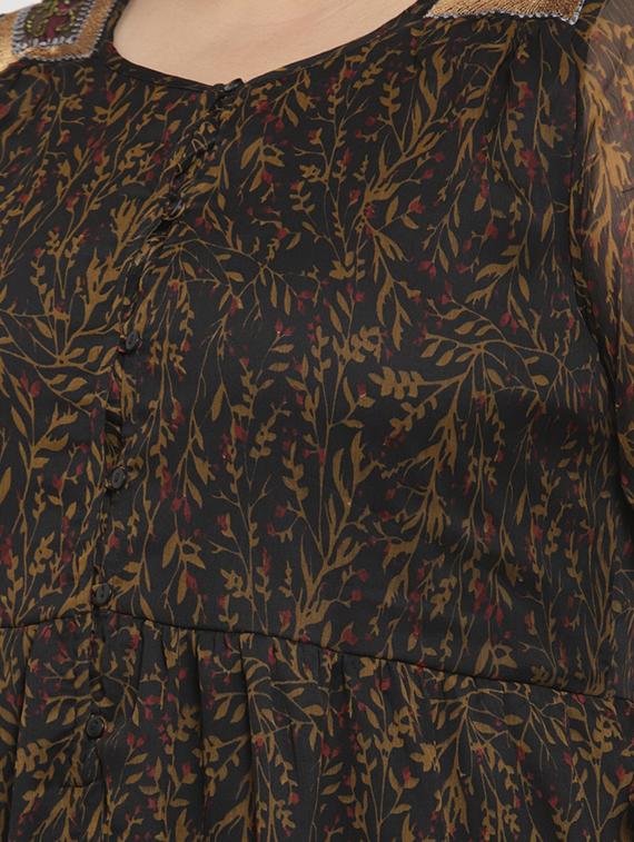 round neck floral plus dress - 16838217 - Zoom Image - 5