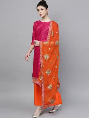 embroidered suit set - 16838898 - Standard Image - 2