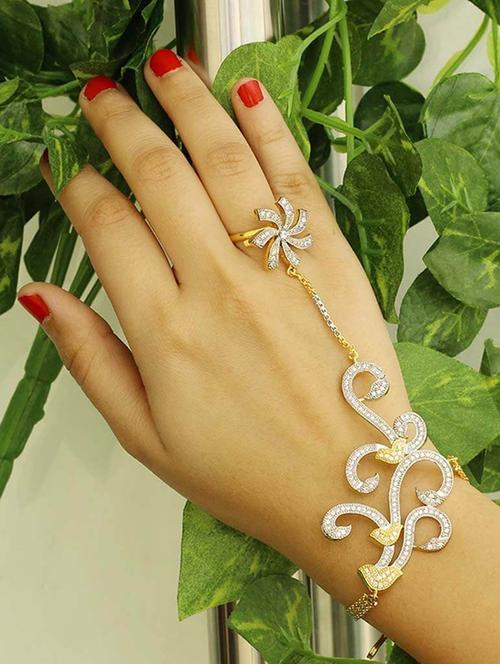gold brass links bracelet - 16839493 - Very Small Image - 1
