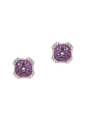 purple brass studs earring - 16839511 - Standard Image - 2