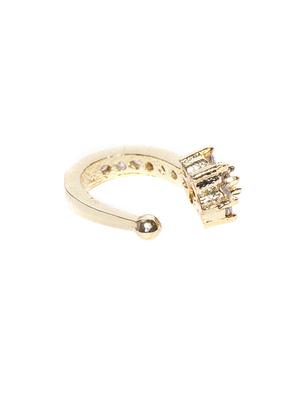 gold brass ring nose pin - 16839560 - Standard Image - 2