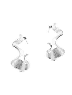 silver brass drop earring - 16840845 - Standard Image - 2