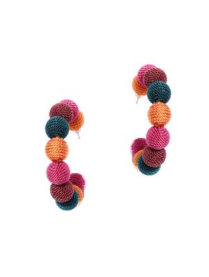 multi colored brass drop earring - 16841329 - Standard Image - 2