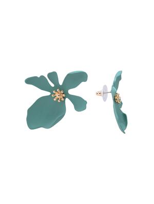 green metal studs earring - 16841853 - Standard Image - 2