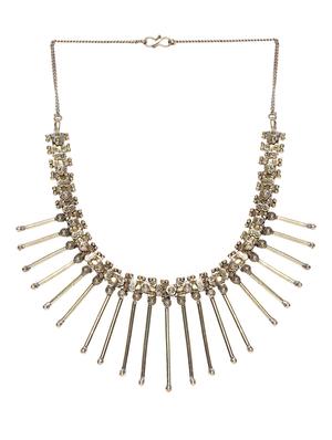 gold brass statement necklace - 16842481 - Standard Image - 2