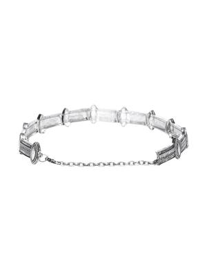 silver brass choker necklace - 16842485 - Standard Image - 2