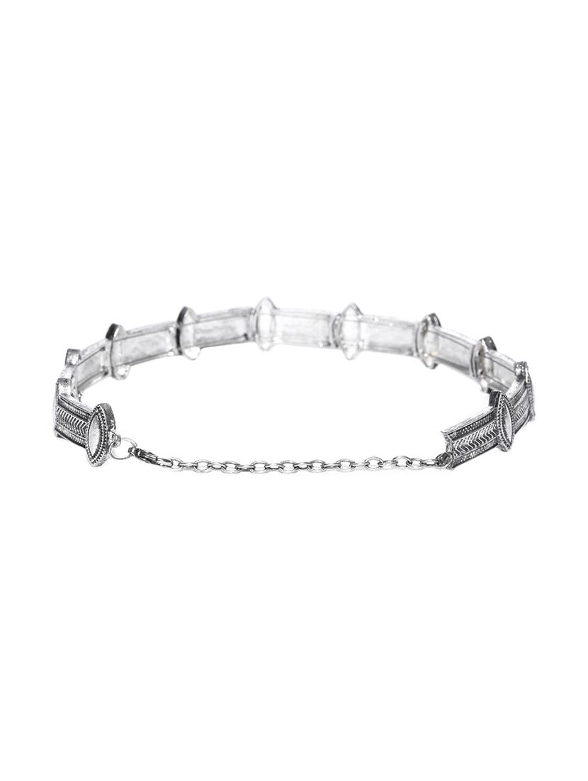 silver brass choker necklace - 16842485 - Zoom Image - 2