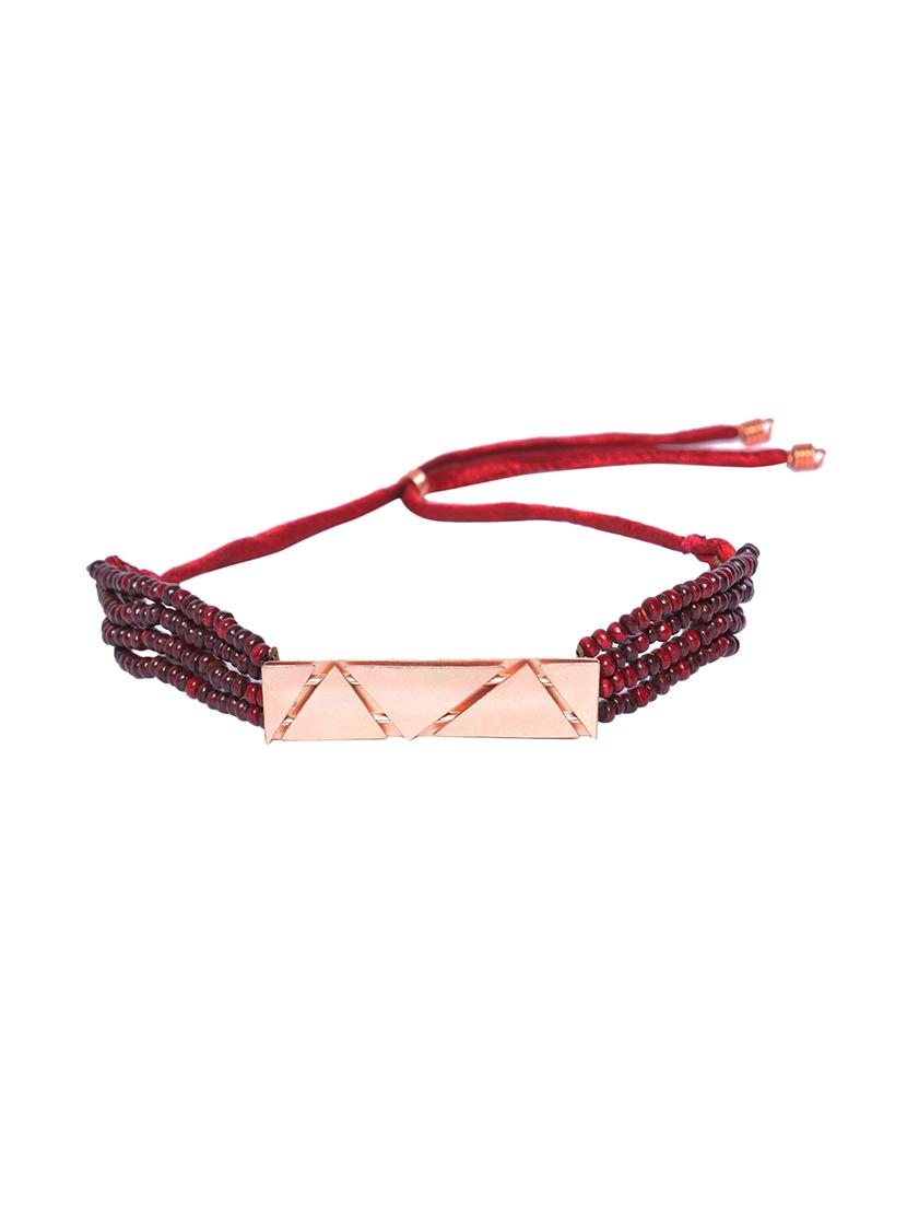 red brass choker necklace - 16842504 - Zoom Image - 2