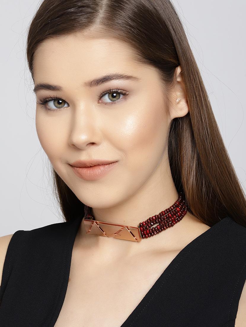 red brass choker necklace - 16842504 - Zoom Image - 5