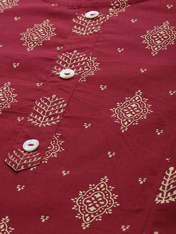 printed straight kurta - 16842875 - Zoom Image - 5