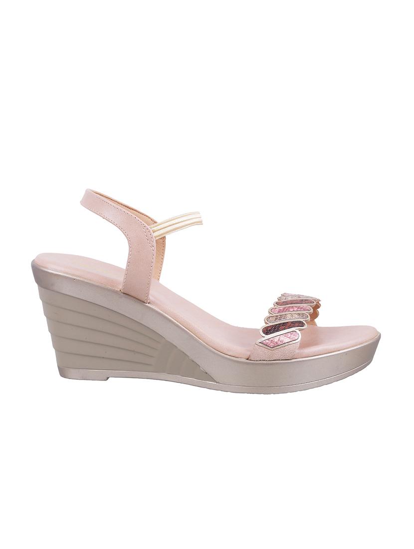 pink back strap wedges - 16842921 - Zoom Image - 2