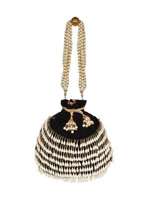 black velvet ethnic potli - 16843037 - Standard Image - 5