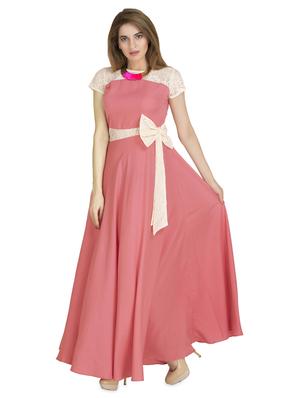 color block bow detail gown - 16843348 - Standard Image - 2
