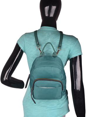 green leatherette regular backpack - 16843465 - Standard Image - 5