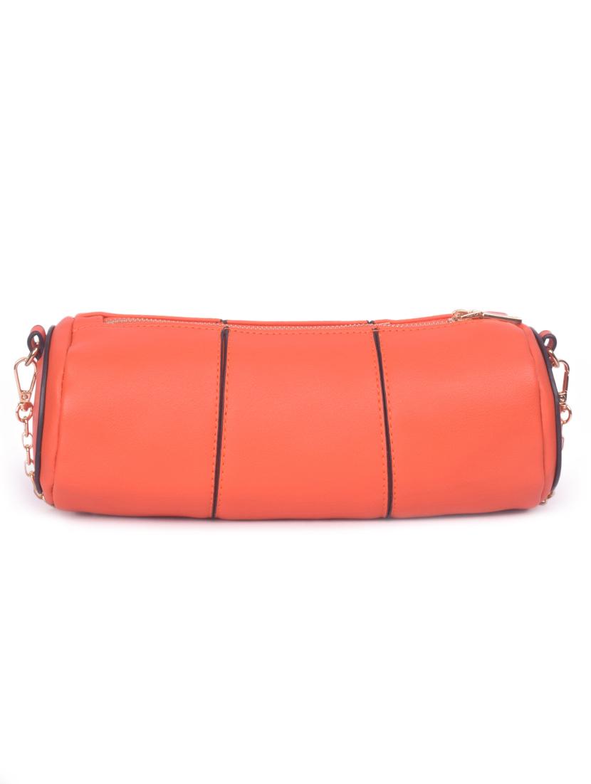 orange leatherette regular sling bag - 16843488 - Zoom Image - 2